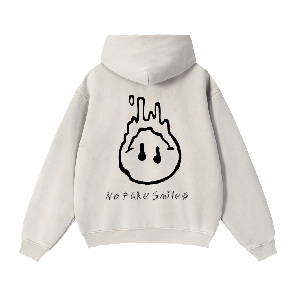 Zip-Through Boxy Fleece Hoodie