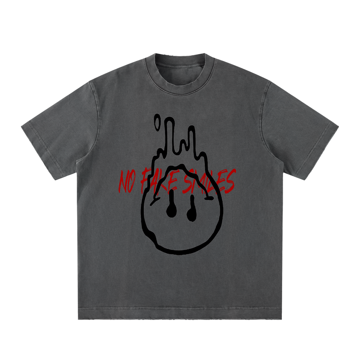 Heavyweight "Droopy" Vintage Washed Frayed T-Shirt
