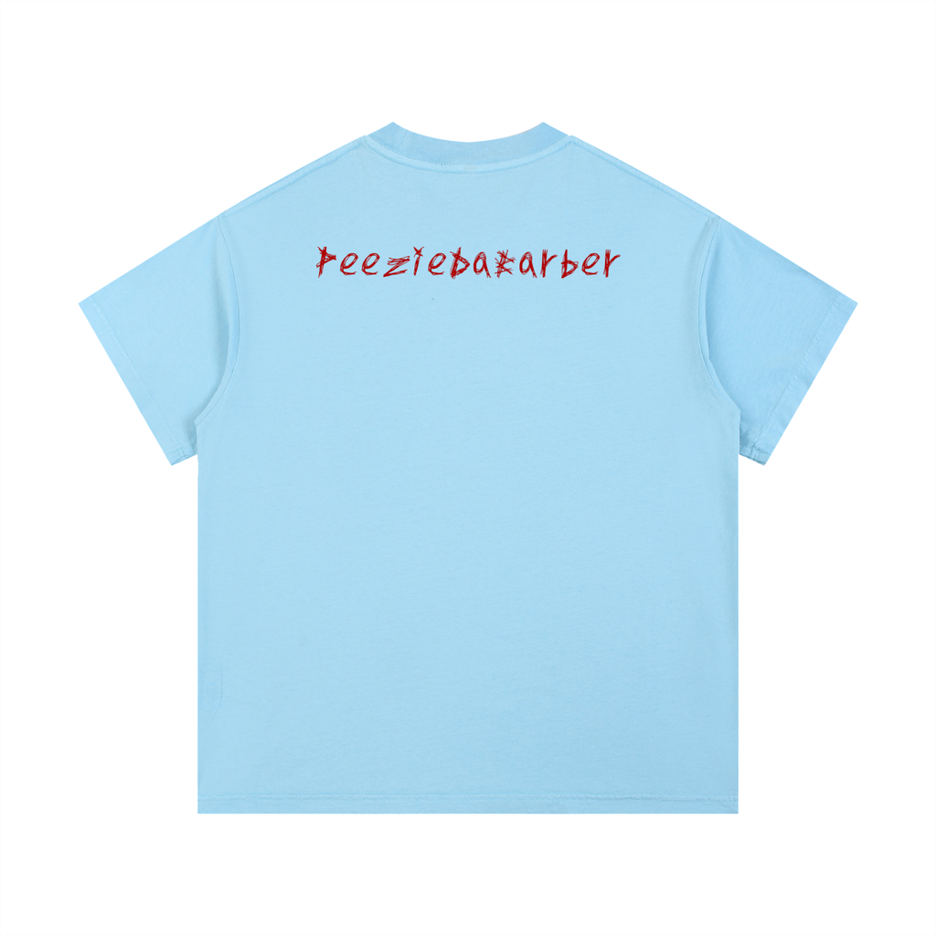 "PeezieDaBarber"Vintage Wash Cotton T-Shirt