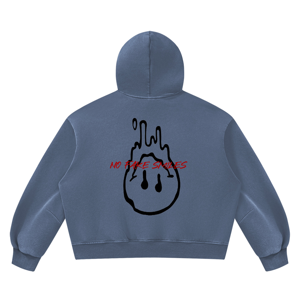 Vintage Wash Boxy "Droopy" Fleece Hoodie