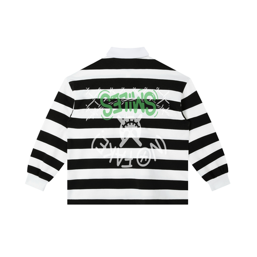 Color Block"NFS" Stripe Polo