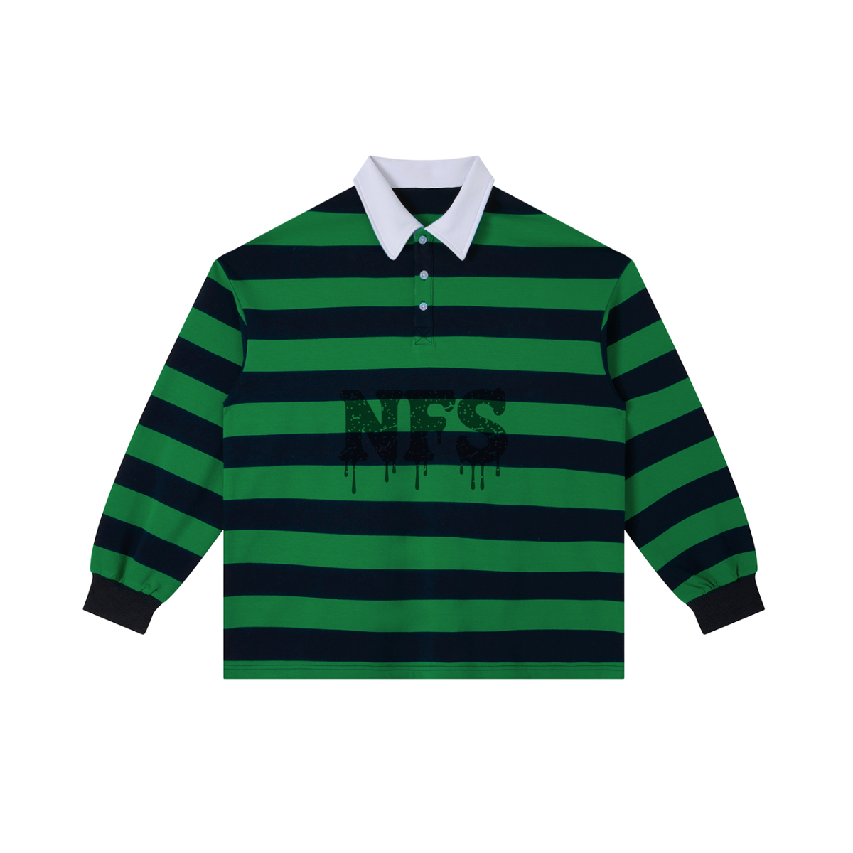 Color Block"NFS" Stripe Polo