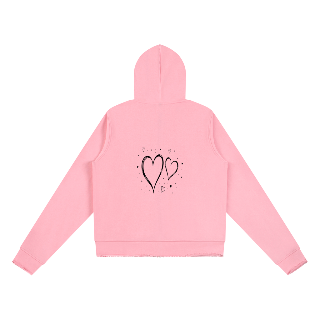 Women’s Raw Edge Full Zip Hoodie
