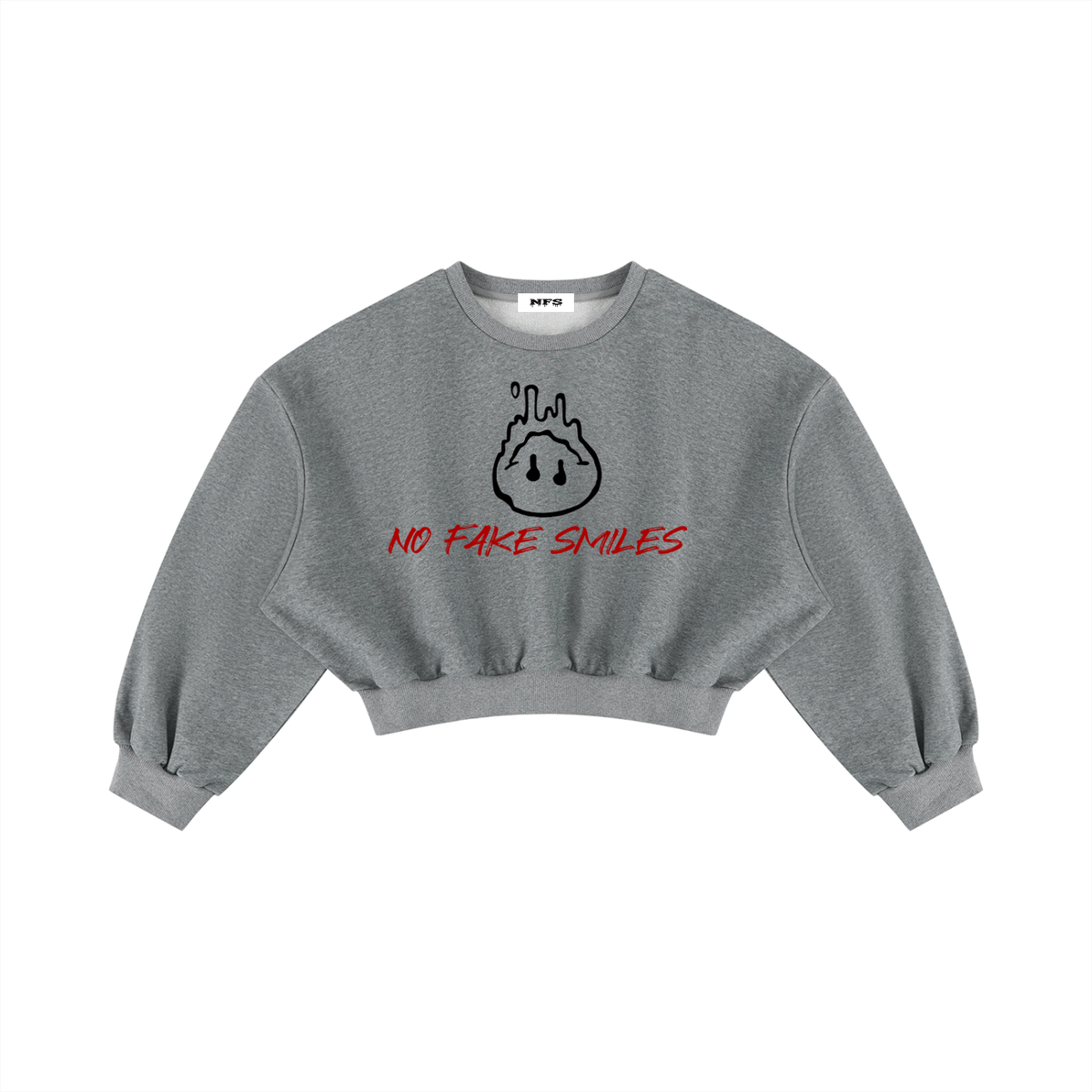 Women's Boxy Cropped Crewneck Sweatshirt