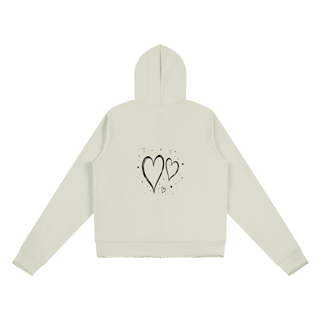 Women’s Raw Edge Full Zip Hoodie