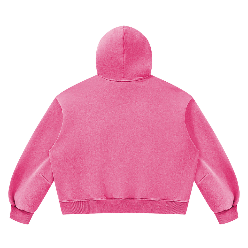 Vintage Wash Boxy Fleece Hoodie