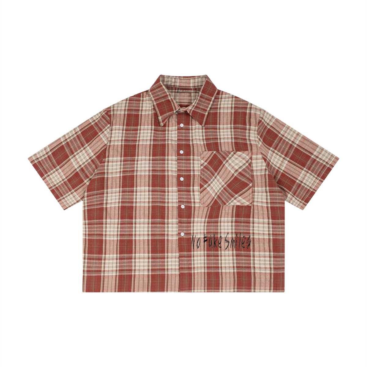 Unisex Plaid Boxy"Lumberjack"Short Sleeve Shirt