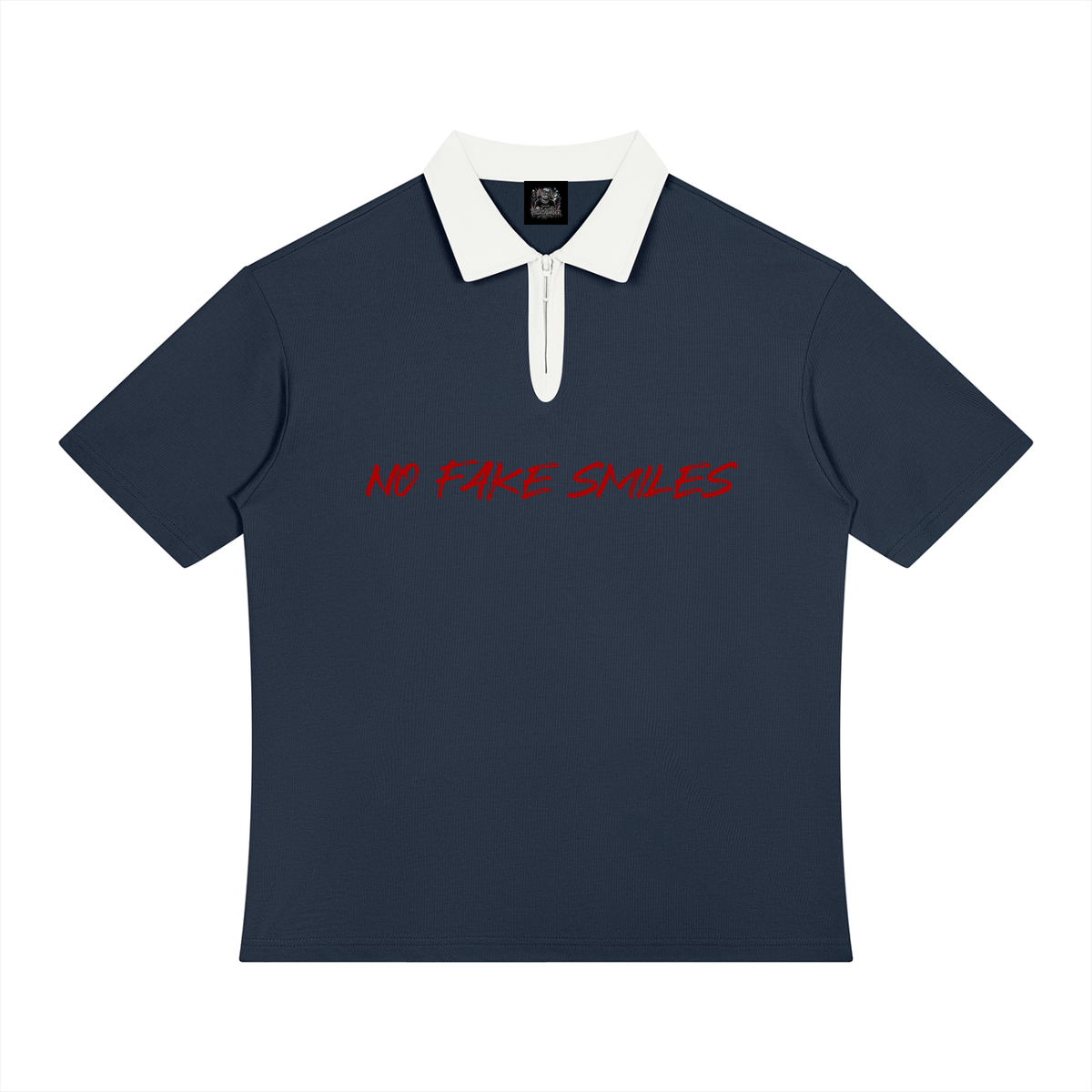 Unisex Color Block Quarter-Zip"Plain Jane" Polo Shirt