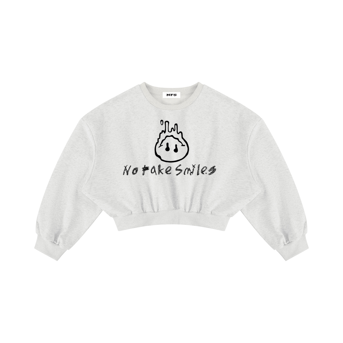 Women's Boxy Cropped Crewneck Sweatshirt
