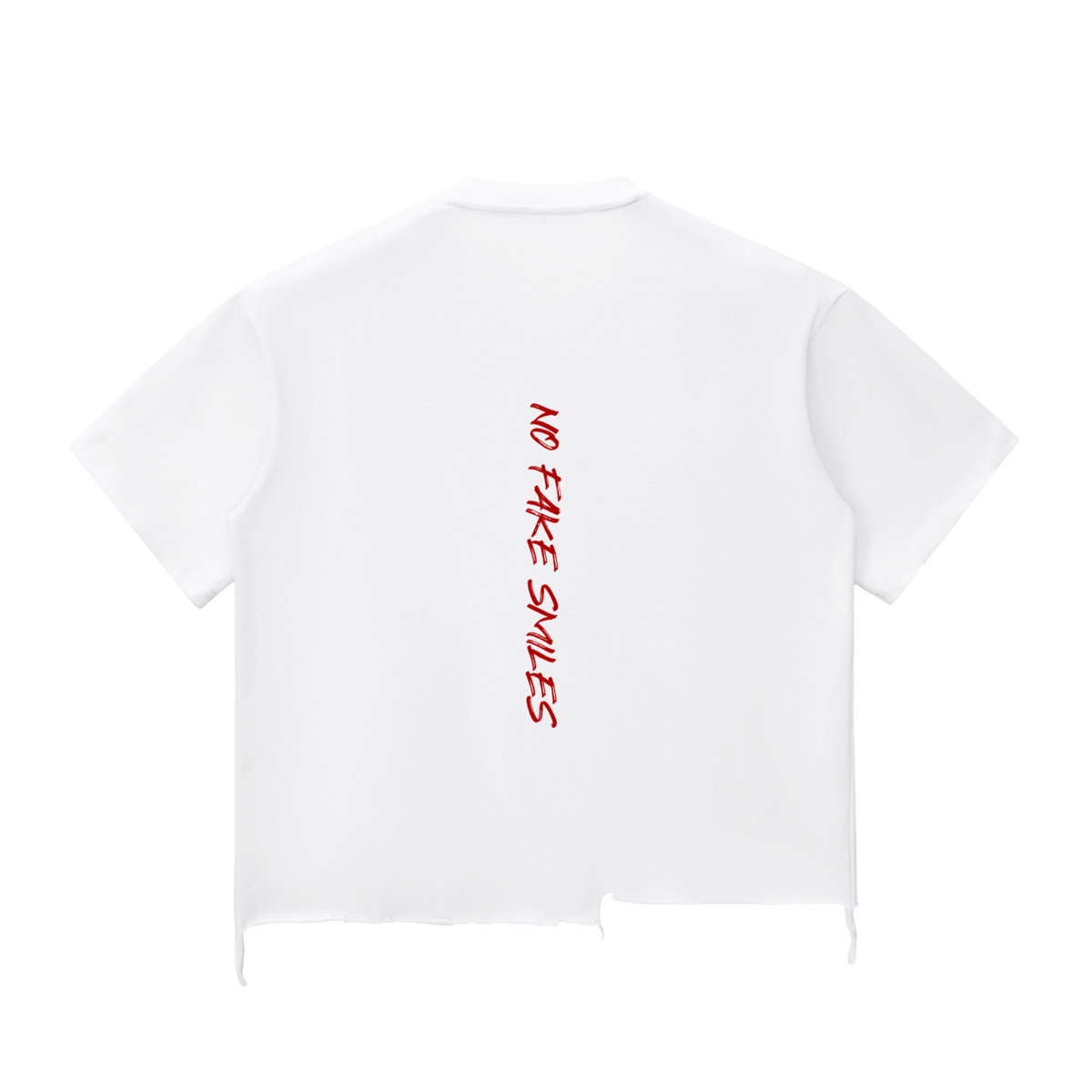 Snow Wash Raw-Hem Boxy"Droopy" T-shirt