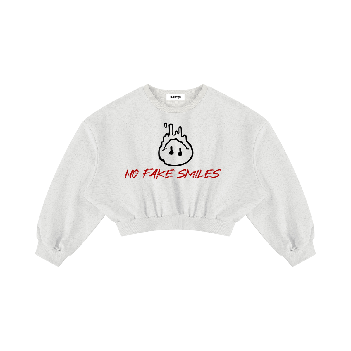 Women's Boxy Cropped Crewneck Sweatshirt