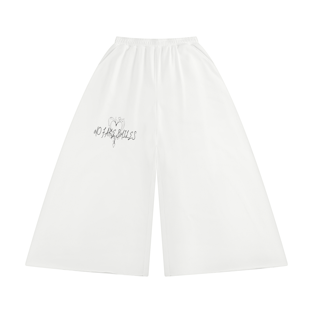 Women's Raw Edge Wide Leg Sweatpants