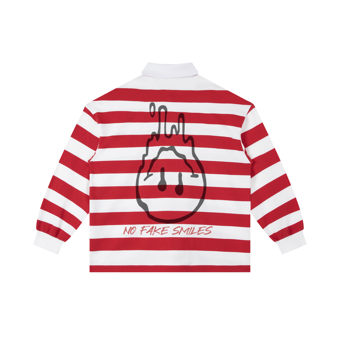 Color Block"Droopy Red" Stripe Polo