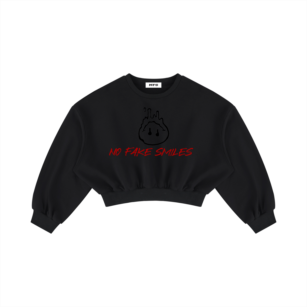 Women's Boxy Cropped Crewneck Sweatshirt