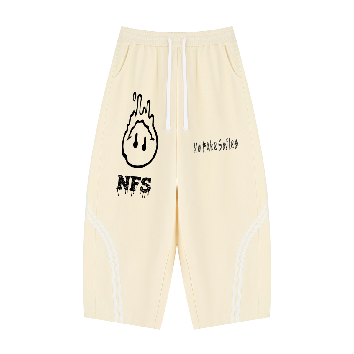 "Droopy" Wide Leg Piping Sweatpants