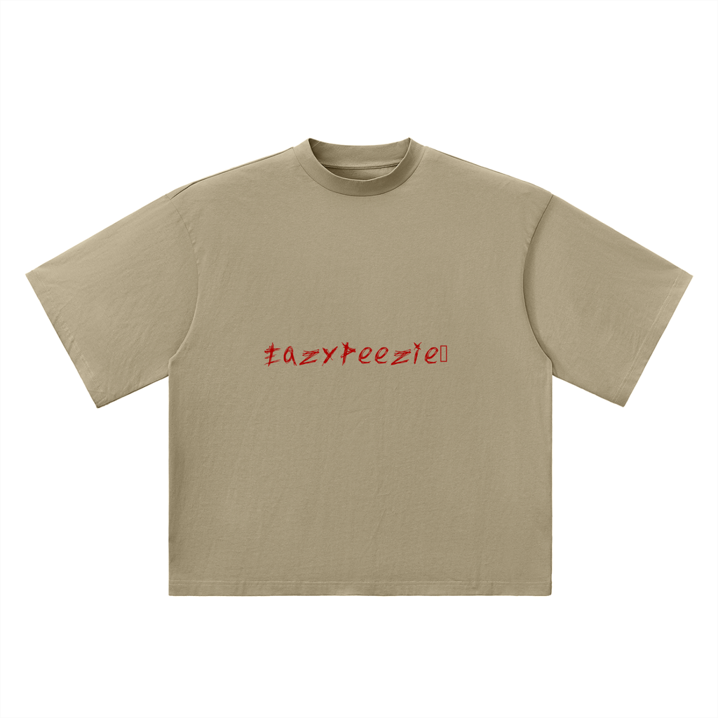 Oversized"EazyPeezie" Drop Shoulder T-Shirt