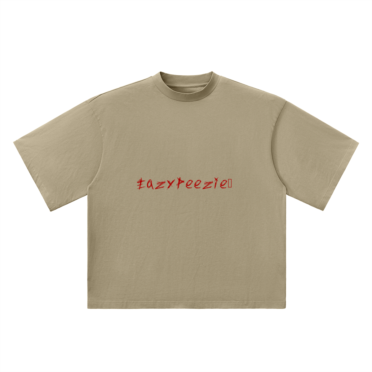 Oversized"EazyPeezie" Drop Shoulder T-Shirt
