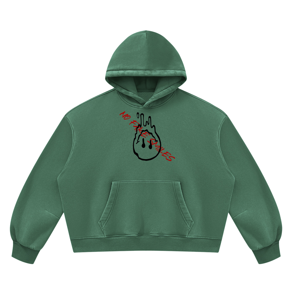 Unisex Vintage Wash Boxy Fleece Hoodie
