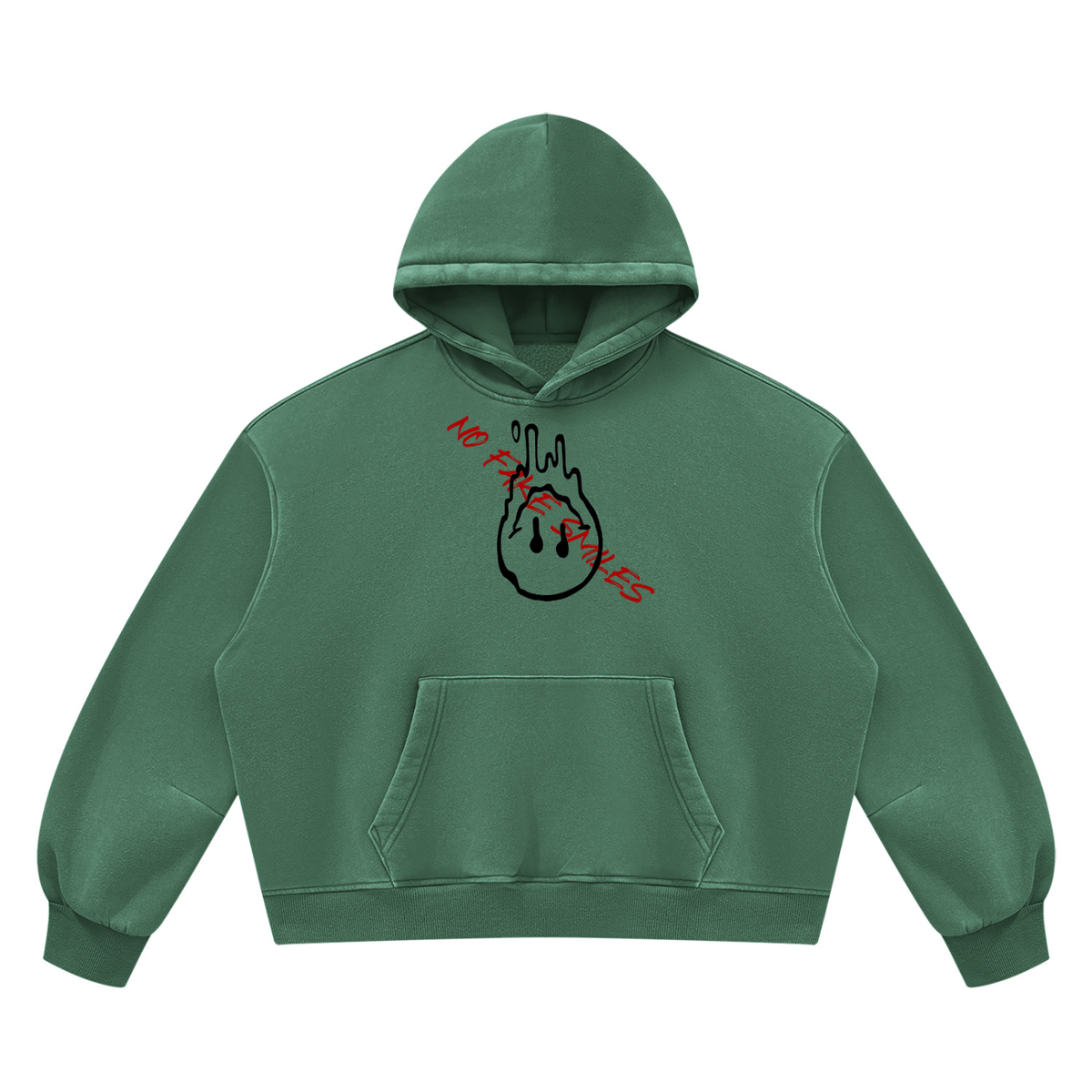 Unisex Vintage Wash Boxy Fleece Hoodie