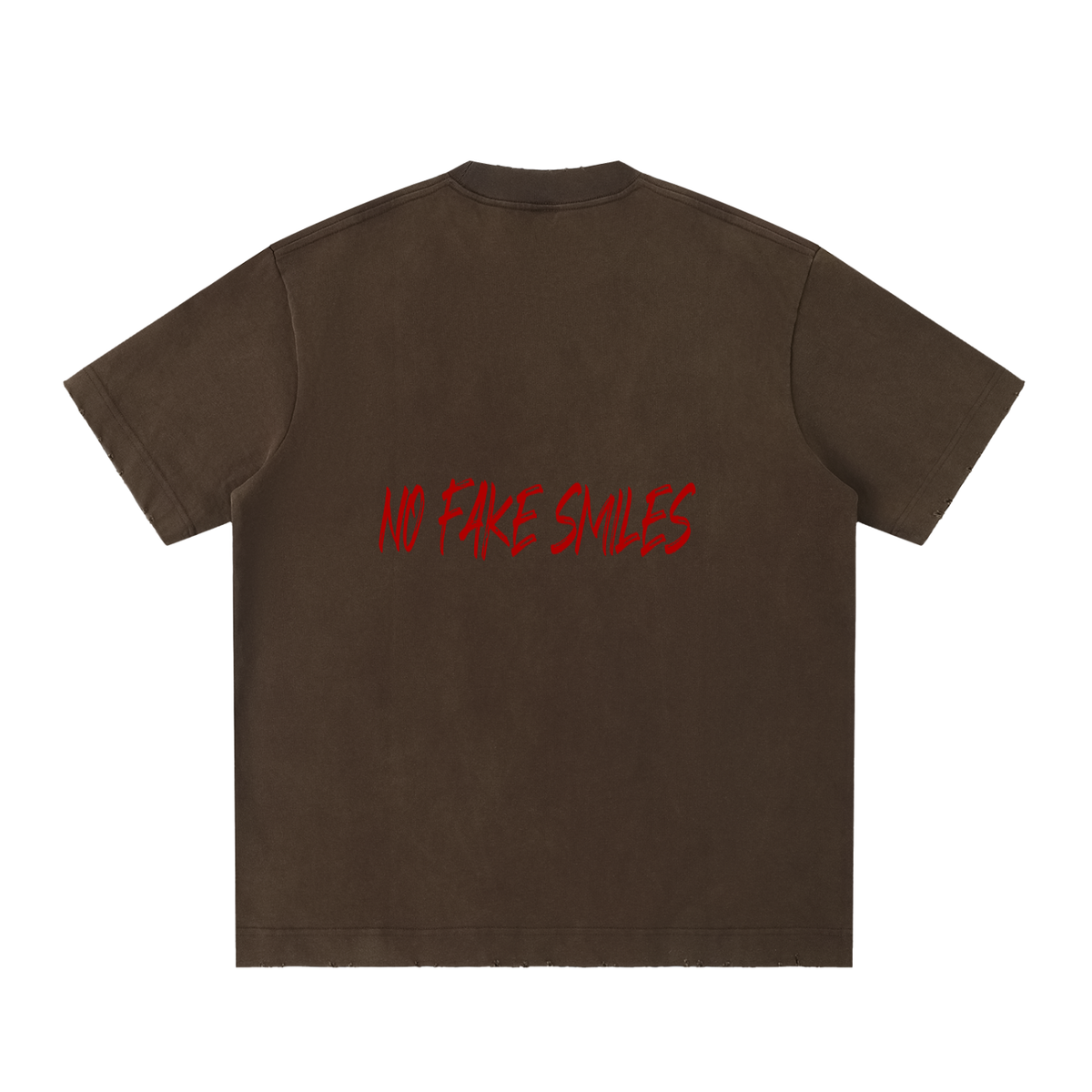 Heavyweight "Droopy" Vintage Washed Frayed T-Shirt