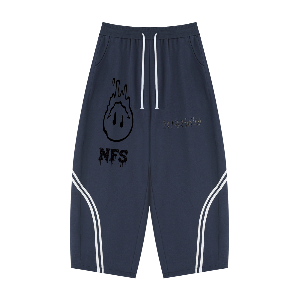 "Droopy" Wide Leg Piping Sweatpants