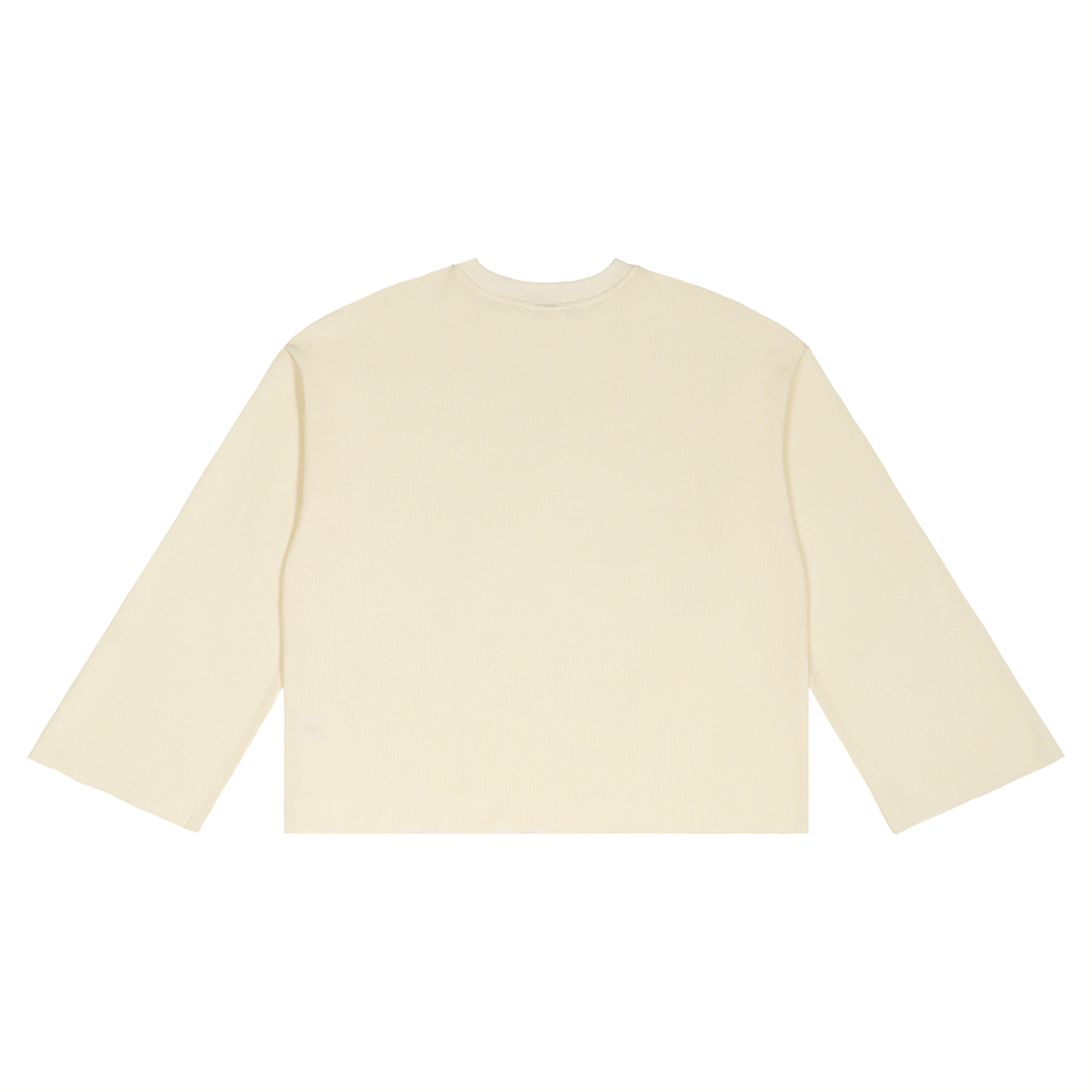 Waffle Raw Edge"Droopy" T-Shirt