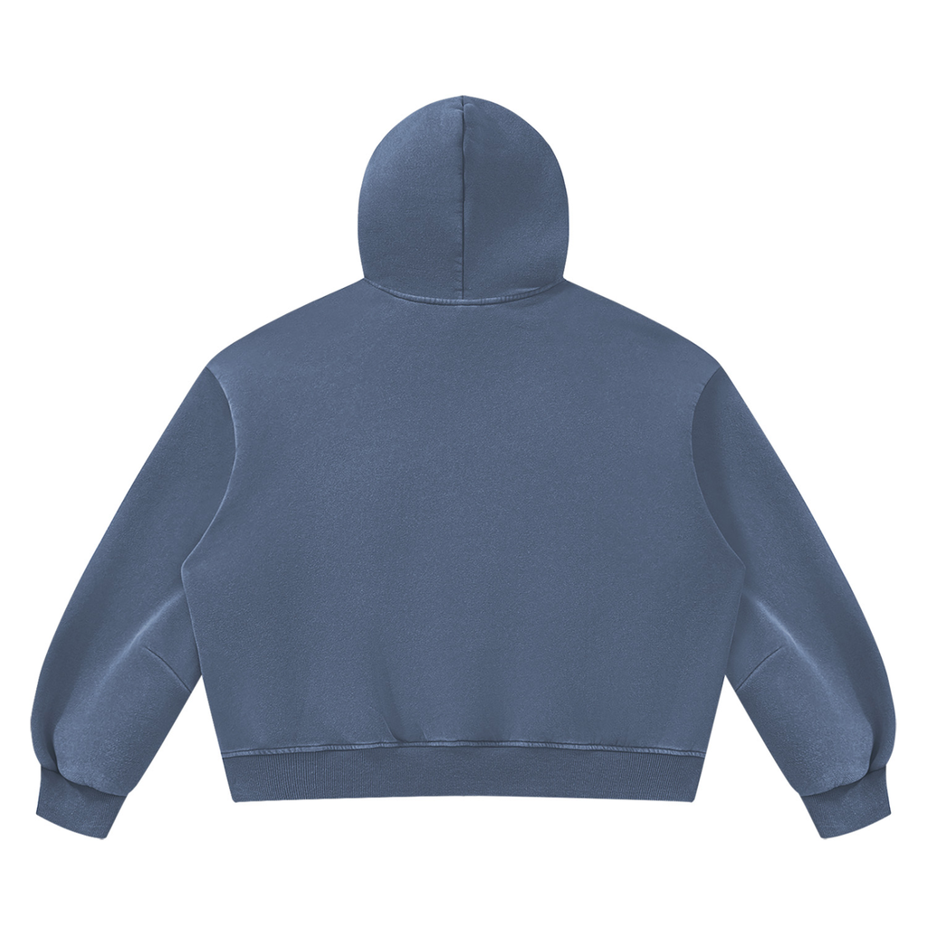 Unisex Vintage Wash Boxy Fleece Hoodie