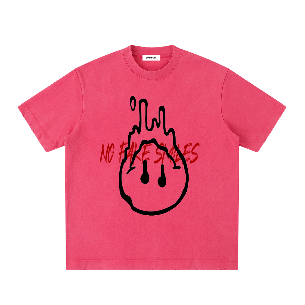 Heavyweight "Droopy" Vintage Washed Frayed T-Shirt