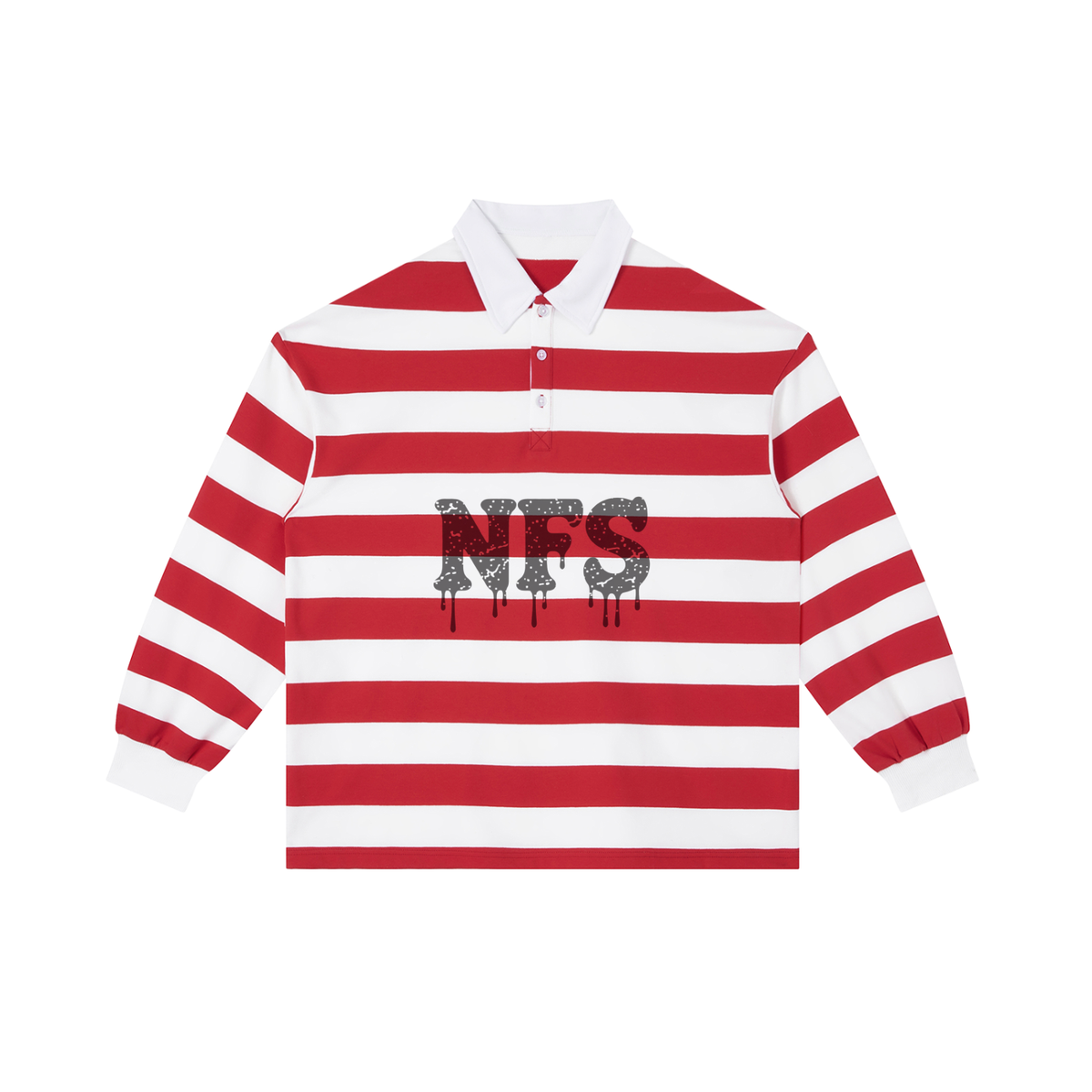 Color Block"NFS" Stripe Polo