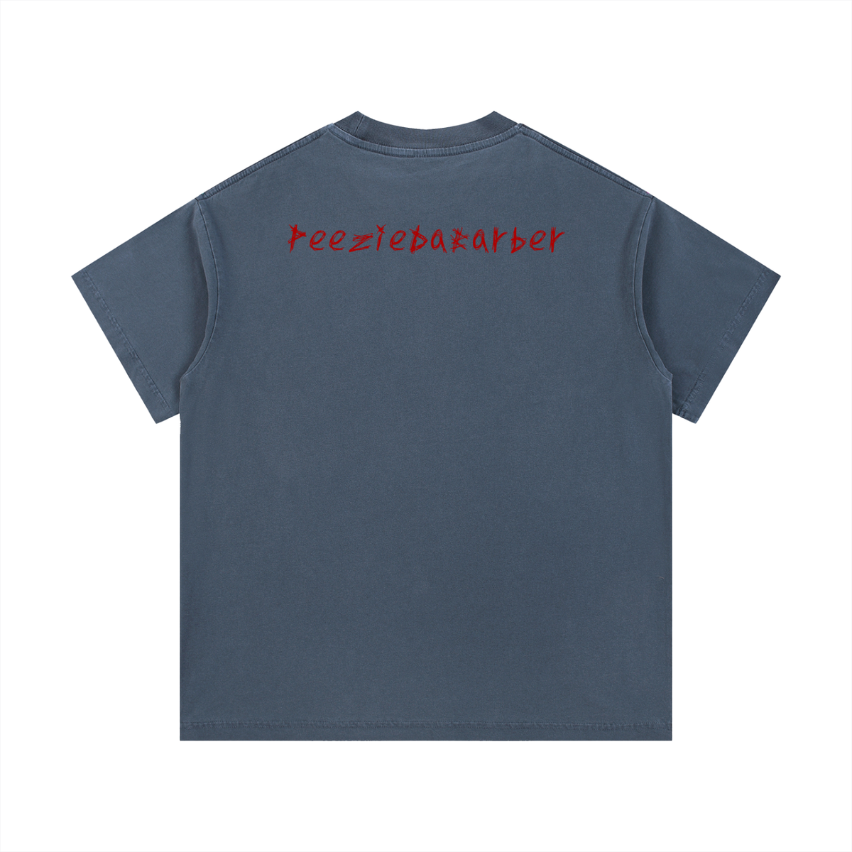 "PeezieDaBarber"Vintage Wash Cotton T-Shirt