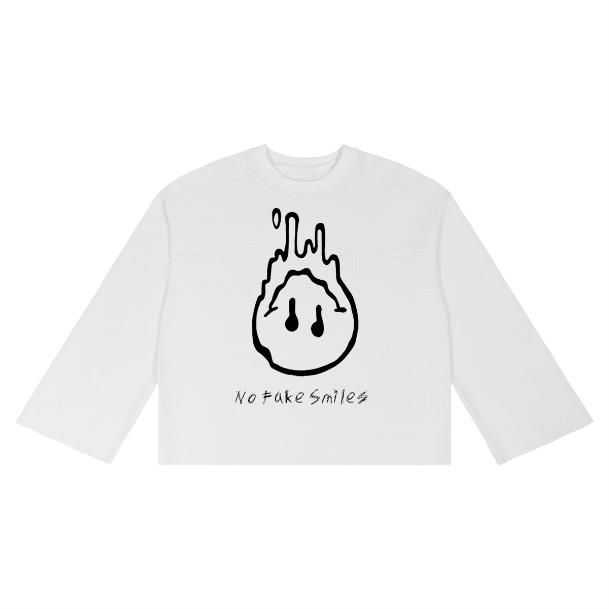 Waffle Raw Edge"Droopy" T-Shirt