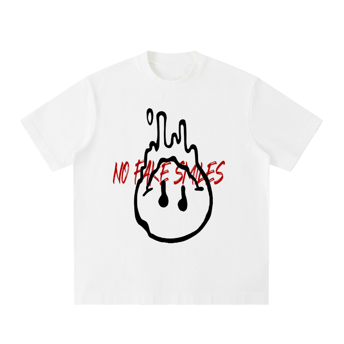Heavyweight "Droopy" Vintage Washed Frayed T-Shirt