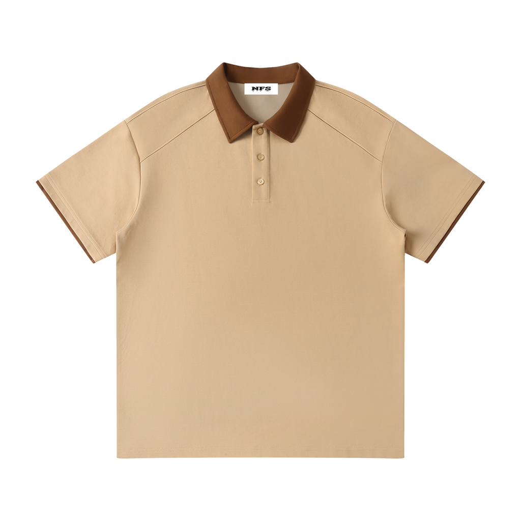 Two Tone "Droopy" Polo Shirt