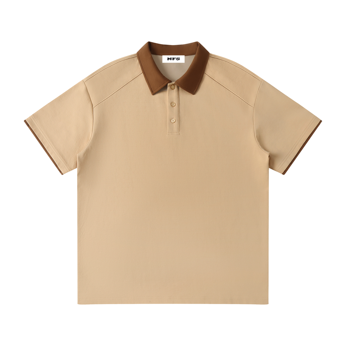 Two Tone "Droopy" Polo Shirt