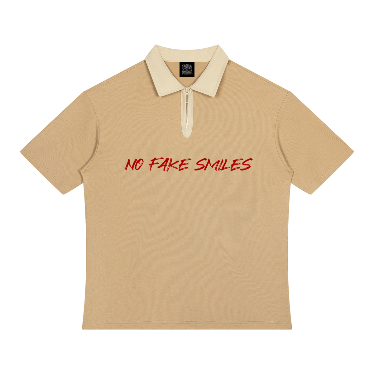 Unisex Color Block Quarter-Zip"Plain Jane" Polo Shirt
