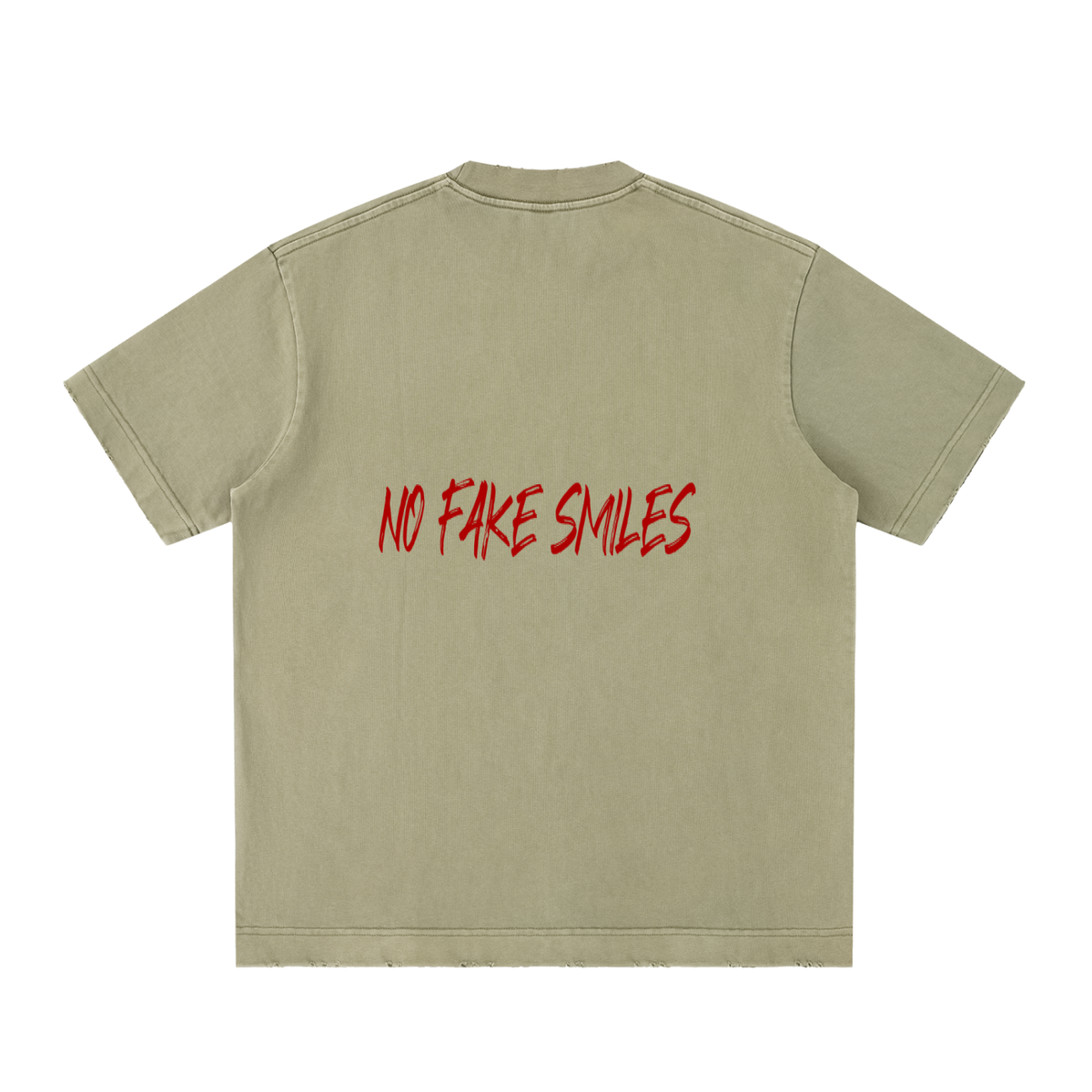 Heavyweight "Droopy" Vintage Washed Frayed T-Shirt