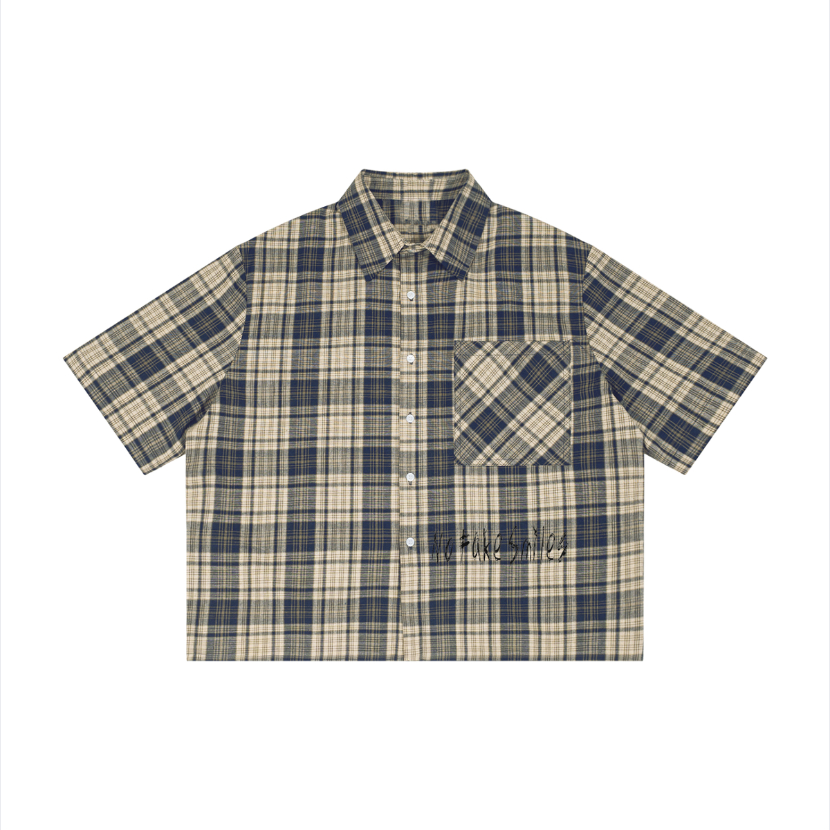 Unisex Plaid Boxy"Lumberjack"Short Sleeve Shirt