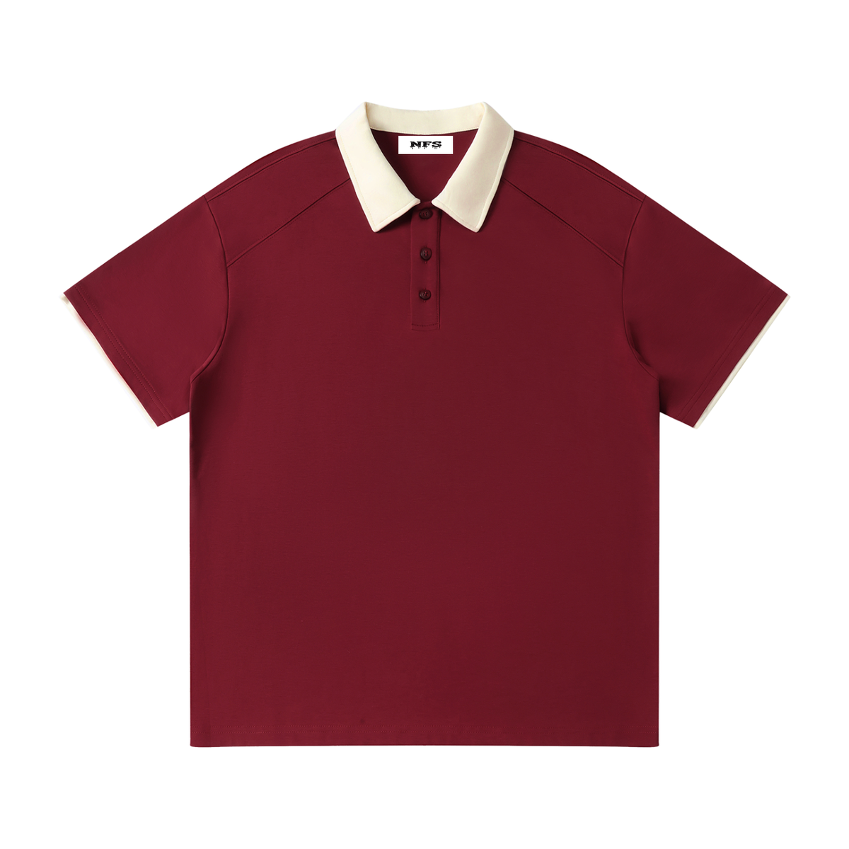 Two Tone "Droopy" Polo Shirt
