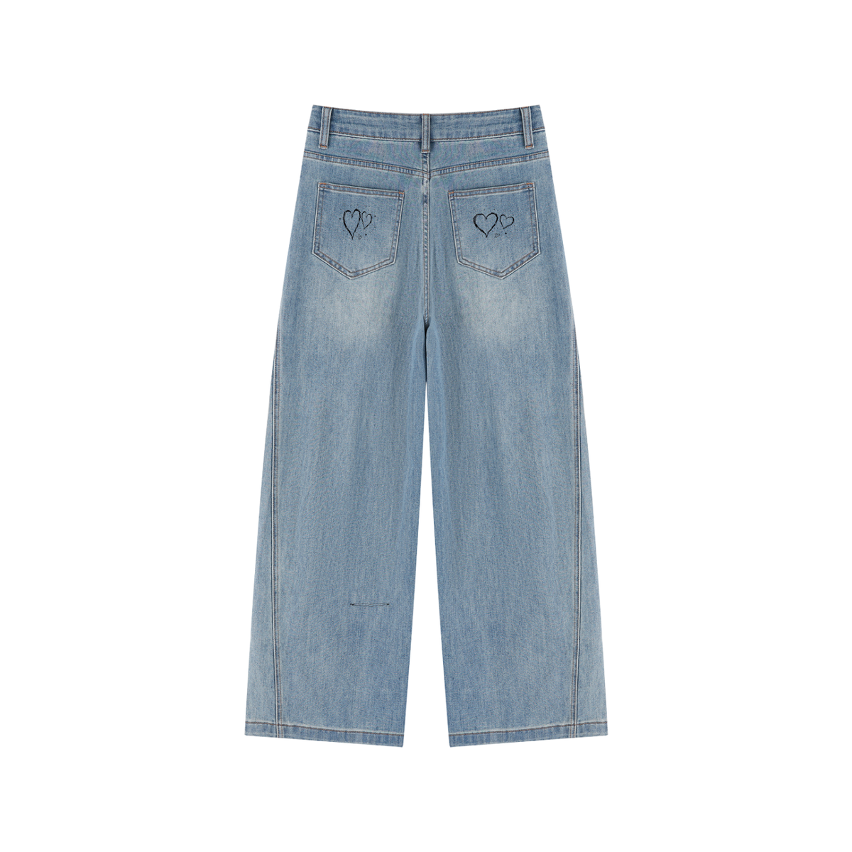 Women’s Vintage Wash High Rise Wide Leg Jeans