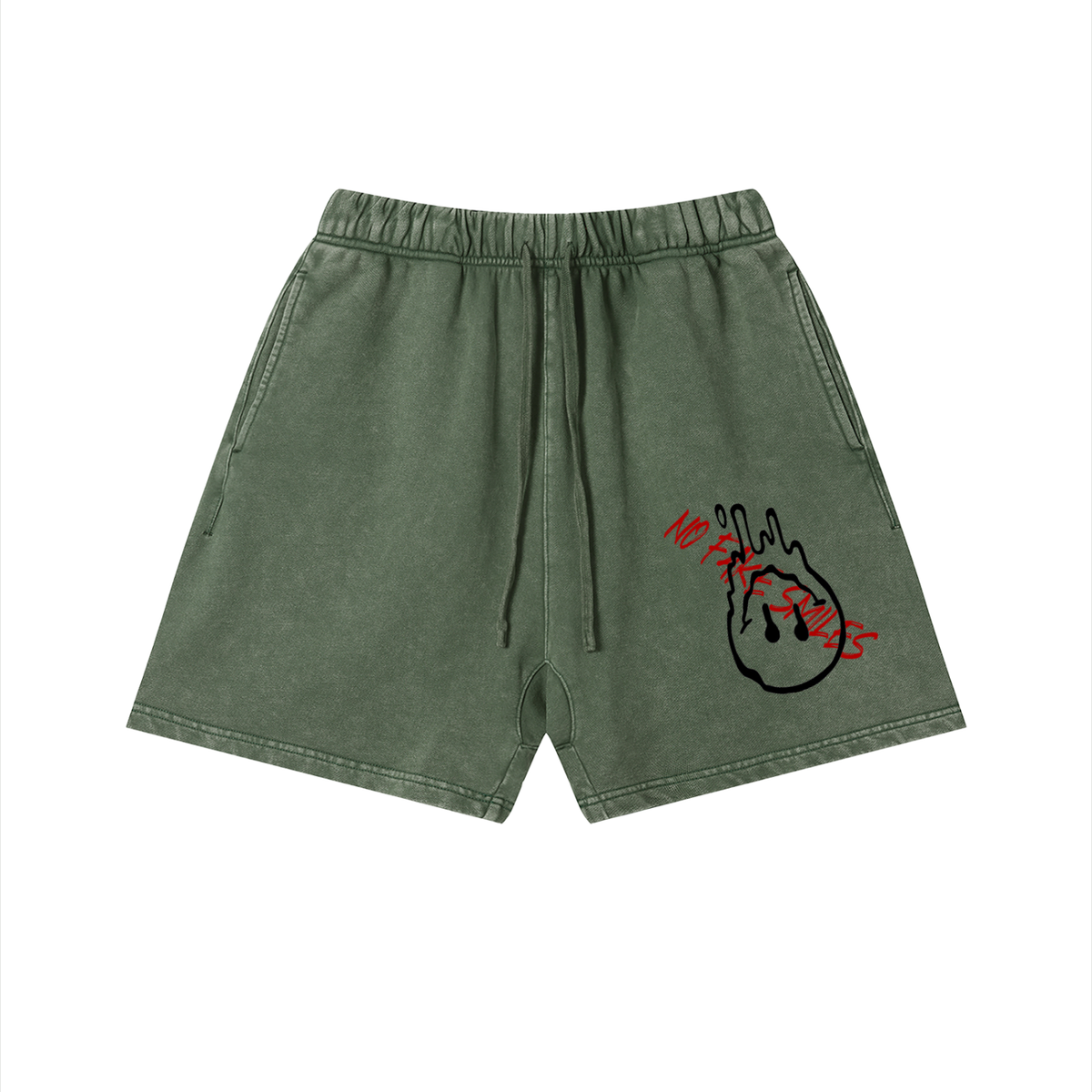 Unisex Vintage Wash Cotton Shorts