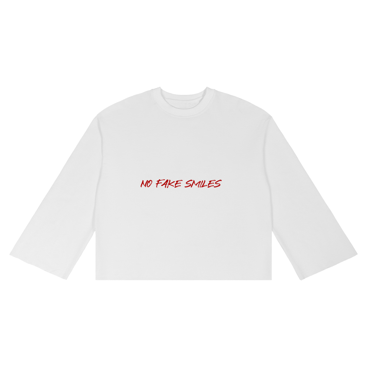 Waffle"ALT LOGO" Raw Edge T-Shirt