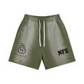 Sun Fade Distressed"NFS" Shorts