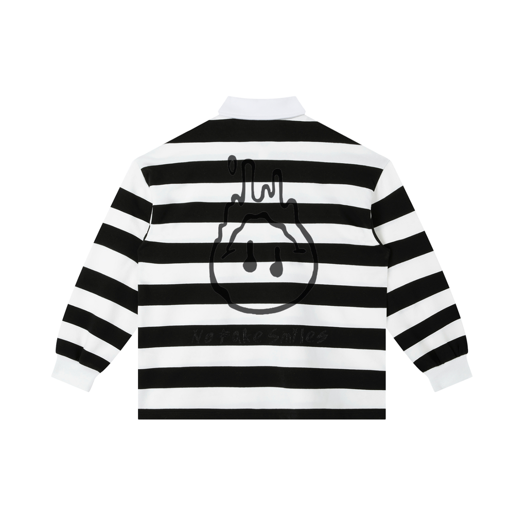Color Block"Droopy" Stripe Polo