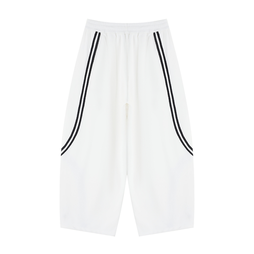 "Droopy" Wide Leg Piping Sweatpants