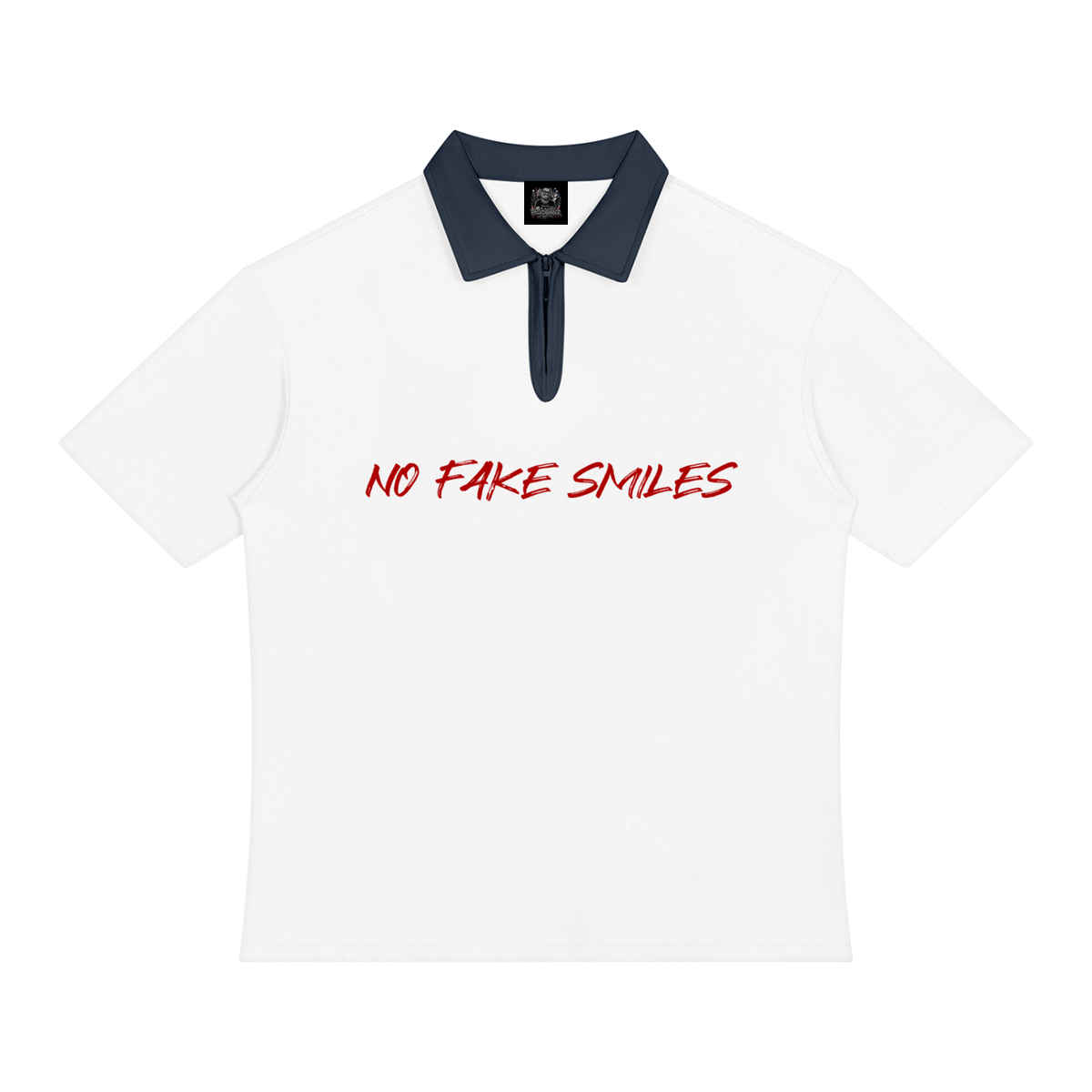 Unisex Color Block Quarter-Zip"Plain Jane" Polo Shirt