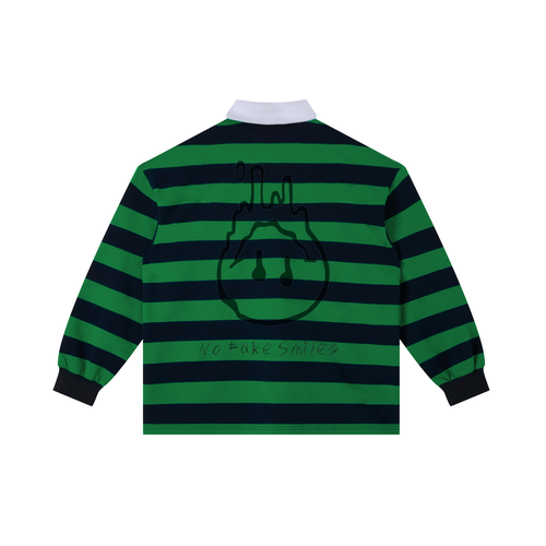 Color Block"Droopy" Stripe Polo