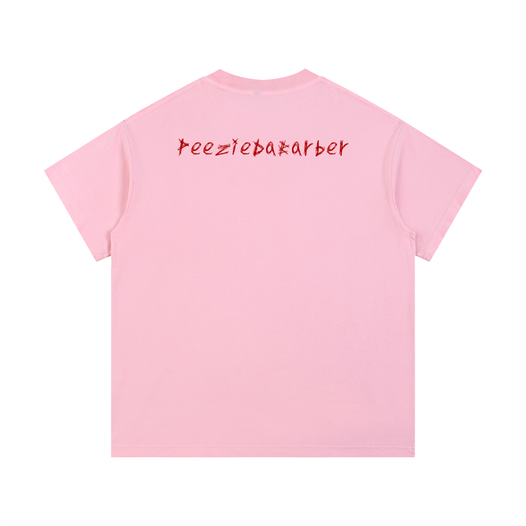 "PeezieDaBarber"Vintage Wash Cotton T-Shirt