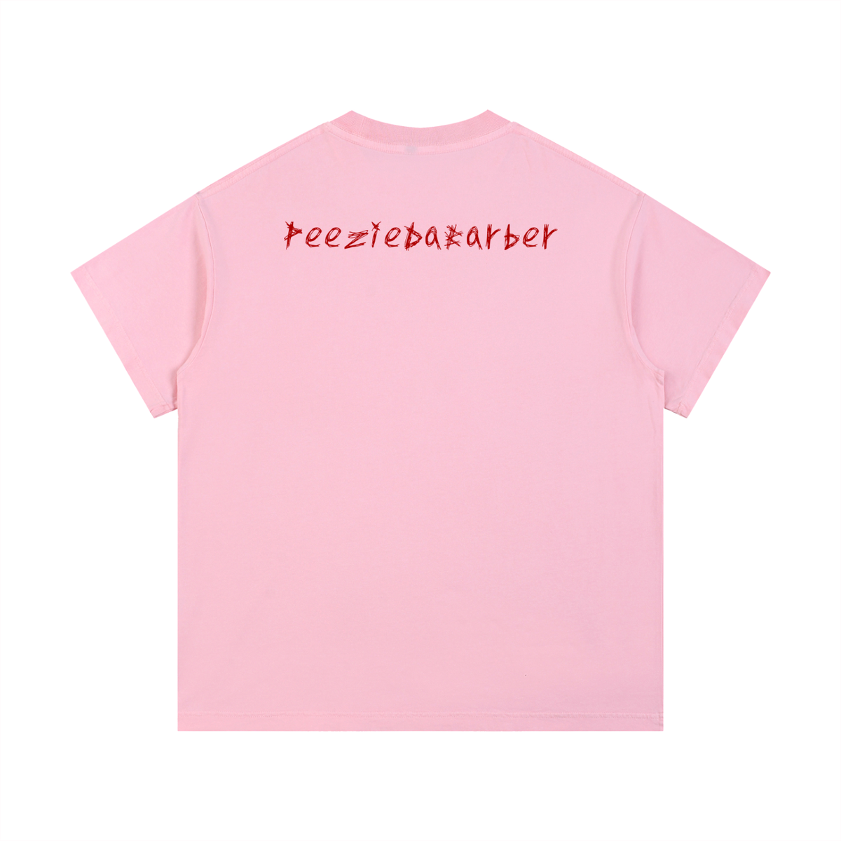 "PeezieDaBarber"Vintage Wash Cotton T-Shirt