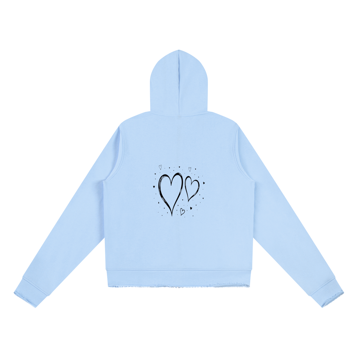 Women’s Raw Edge Full Zip Hoodie