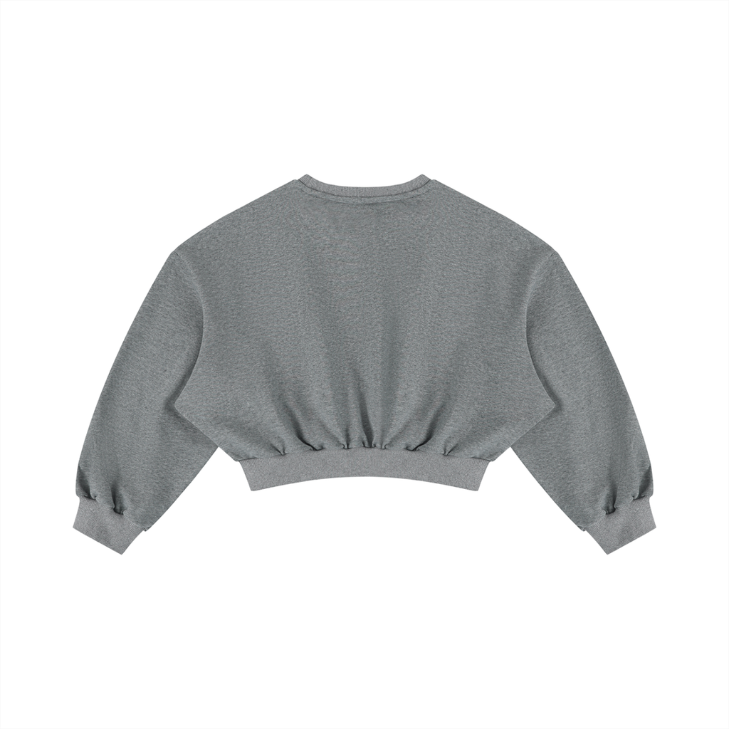 Women's Boxy Cropped Crewneck Sweatshirt
